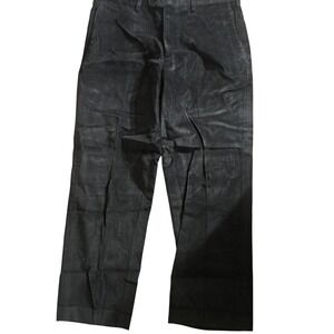 JB Britches Torino Dress Pants Mens 33x30 Black Corduroy Stretch Made Italy